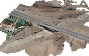 Land surveying with drones